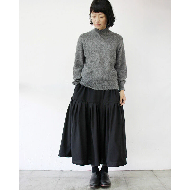 ホームスパン homspun 幼 インディゴ巻きスカートエプロンスカート