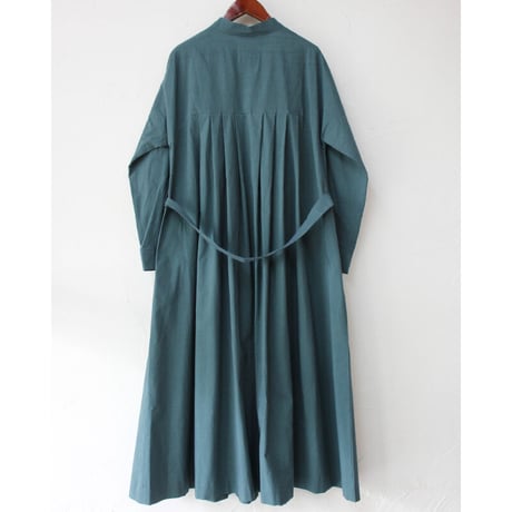 MAGALI マガリ　天日干しコットンタックワンピース　#モス、マスタード、グレープ