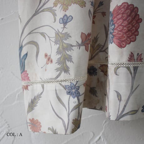 ASEEDONCLOUD アシードンクラウド　Antique flower print Jiyusou smock dress #ナチュラル【送料無料】