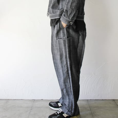 FUNSET OF ART ファンセットオブアート　シャドーデニムニッカークライミングパンツ　#black