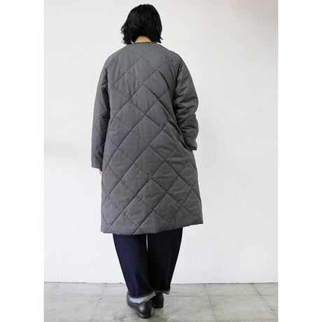 TRAVAIL MANUEL トラバイユマニュアル　中綿キルティングラグランコート　#ブラック、グレー、オリーブ　【送料無料】