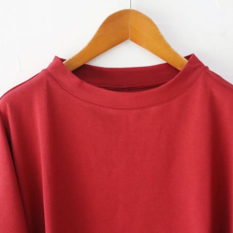 **またまた再入荷** Linenya リネンヤ　コットン天竺7分袖Tシャツ　＃レッド、チャコール、ブラック