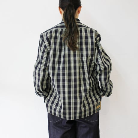 ASEEDONCLOUD アシードンクラウド　HandWerker ハンドベイカー HW light coat #indigo check