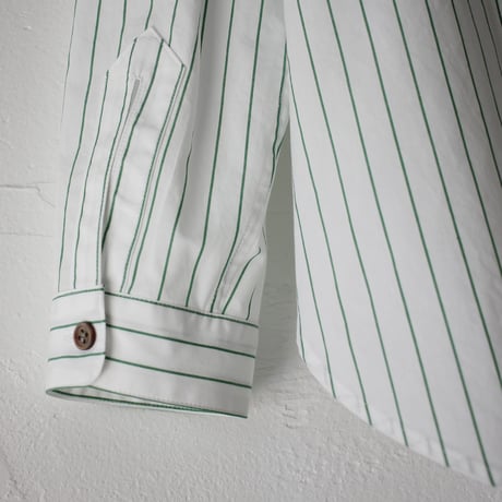 atelier naruse アトリエナルセ　コットンピンストライプビッグシルエットシャツ　cotton pinstripe big silhouette shirt