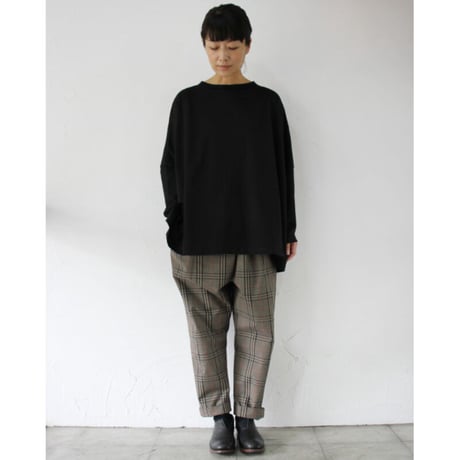 **2022s/s分到着** TRAVAIL MANUEL トラバイユマニュアル　ミディ天竺ワイドプルオーバー　#WHITE、SAGE、BLACK