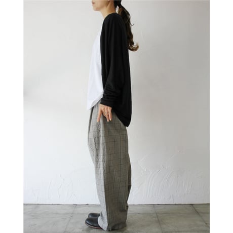 **またまた再入荷** TRAVAIL MANUEL トラバイユマニュアル　リネン天竺ボレロカーディガン　#ブラック、杢グレー、レッド、イエロー　【送料無料】