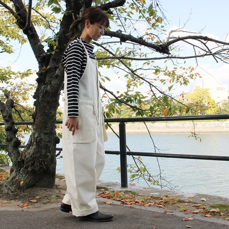 ASEEDONCLOUD アシードンクラウド　Hyouryushi tricotine Shared work wader　#off white　【送料無料】