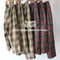 **またまた再入荷** homspun ホームスパン　ウールタータンギャザーパンツ　#ベージュｘサックス、チャコールグレーｘレッド