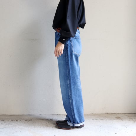 **またまた再入荷** sasanqua by trees サザンカバイツリース Wide Straight Denim ワイドストレートデニム #3years  wash 【送料無料】
