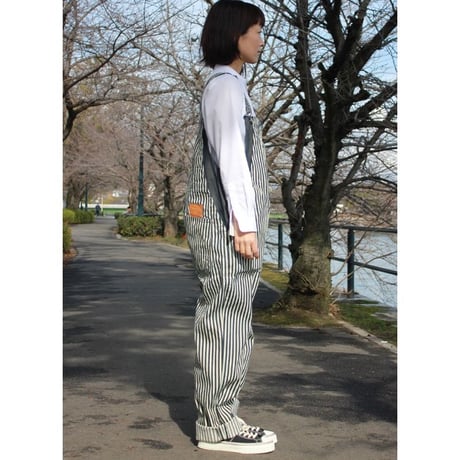 FUNSET OF ART ファンセットオブアート　ヒッコリーフィッシャーマンオーバーオール　#インディゴ