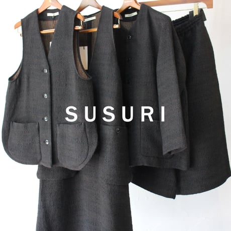 SUSURI ススリ　ブーコリックドレス　#black 【送料無料】