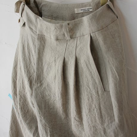 **2026s/s分到着** atelier naruse アトリエナルセ　リネンコクーンダーツパンツ　linen cocoon darts pants　#ベイジュ、チャコール