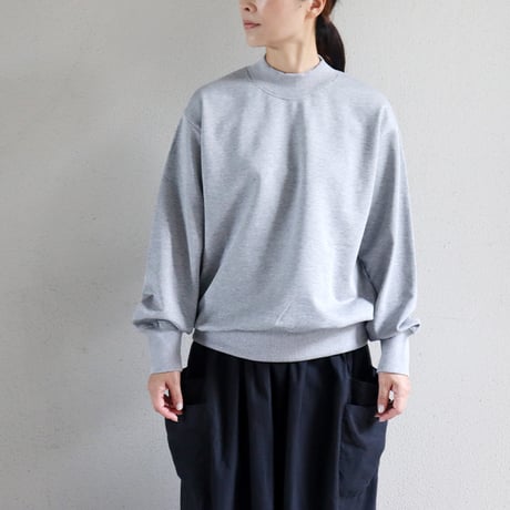 homspun ホームスパン　コンパクト裏毛プルオーバー　#ブラック、TOPグレー、ホワイト