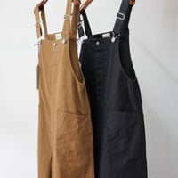 **2021s/s新作** sasanqua by trees サザンカバイツリーズ　オックスフォードワークオール　#ブラウン、ブラック　【送料無料】