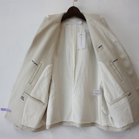 ASEEDONCLOUD アシードンクラウド　Foggy wool Sankayo jacket #off white 【送料無料】