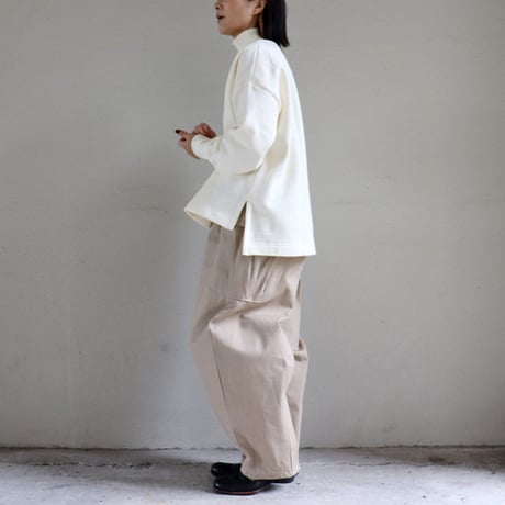 **またまた再入荷** TRAVAIL MANUEL トラバイユマニュアル　起毛裏毛ハイネックプルオーバー　【送料無料】