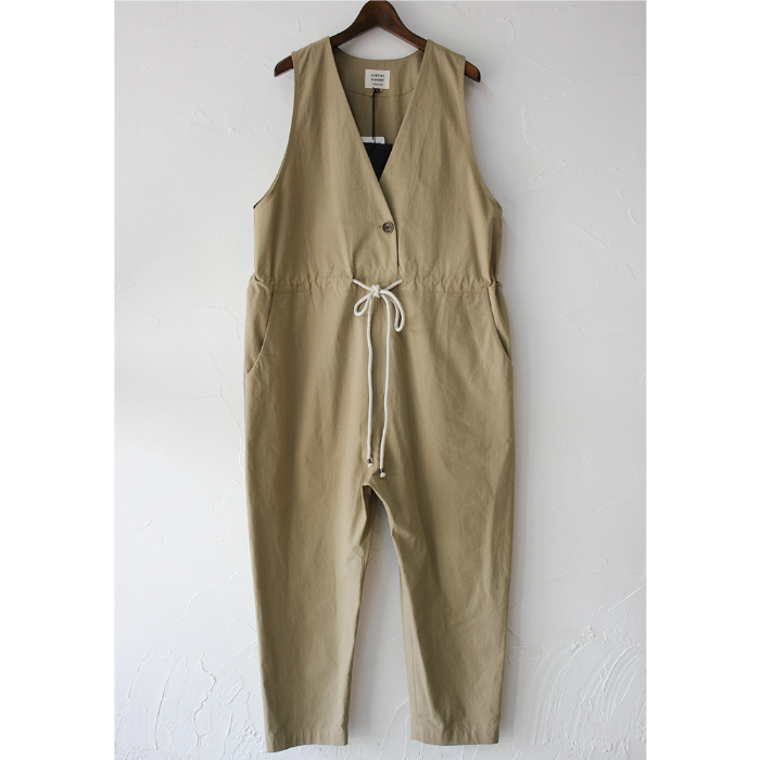 【美品】アトリエナルセ サロペット atelier naruse キナリ38 vintage buff cotton overalls - atelier naruse｜Online store