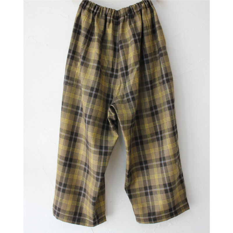 またまた再入荷** homspun ホームスパン ウールタータンギャザー またまた再入荷** homspun ホームスパン ウールタータンギャザー