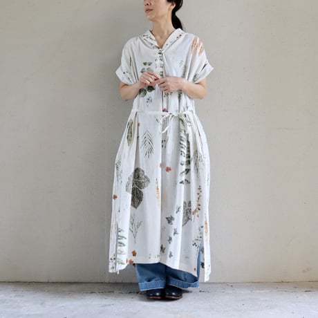 ASEEDONCLOUD アシードンクラウド plant memories print assimilate plants dress  #off white