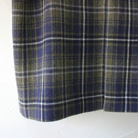 atelier naruse アトリエナルセ　タータンチェックツィードコクーンコート｜tartan check tweed cocoon coat
