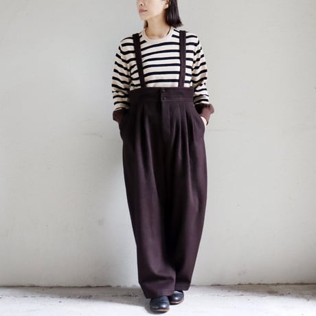 SUSURI ススリ　ムースパンツ　#brown,navy 【送料無料】