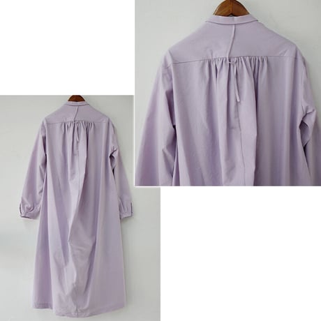 SUSURI ススリ　ヘムレンシャツワンピース  #jacaranda purple , predawn blue 【送料無料】