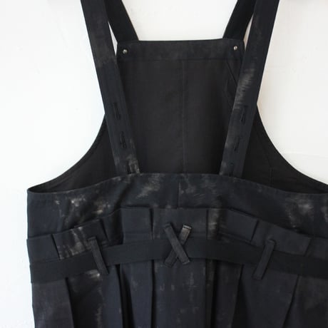 ASEEDONCLOUD アシードンクラウド　Fog forest denim Sankayo apron dress #black