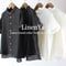 **またまたまた再入荷** LinenYa リネンヤ　リネン丸襟ブラウス　#ブラック、ホワイト