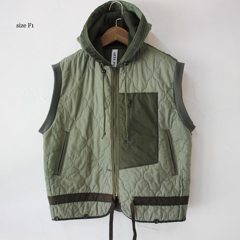 ARTE POVERA アルテポーヴェラ チェコキルトRE-ARMEE MIXフードベスト #