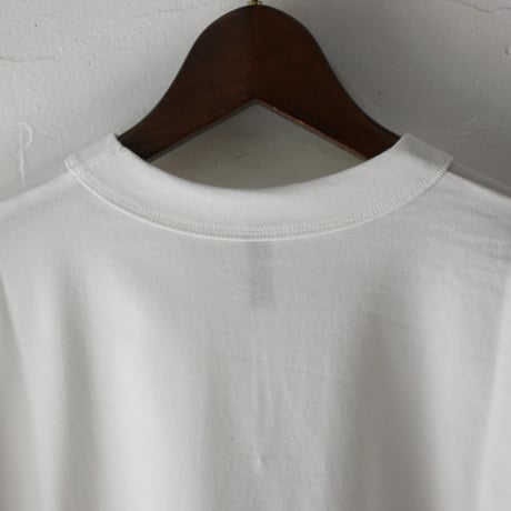 TRAVAIL MANUEL トラバイユマニュアル　ミディ天竺BIGスリットTシャツ　 #ホワイト、ブラック