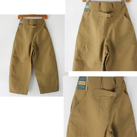 ASEEDONCLOUD アシードクラウド HandWerker Wide Trousers ウェザークロスワイドトラウザー　#カーキ　【送料無料】