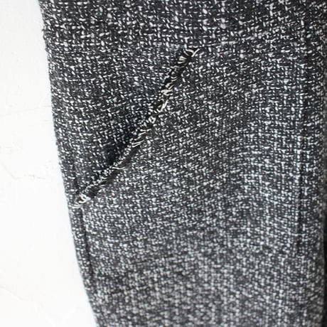 **再入荷** KAH:KI カーキ TWEED OVERALLS ツイードオーバーオール　#ブラック　【送料無料】