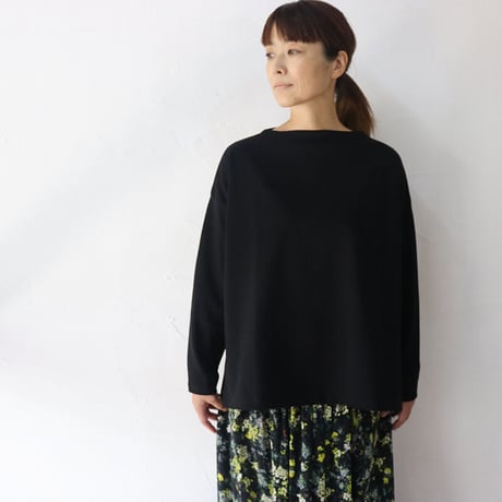 TRAVAIL MANUEL トラバイユマニュアル　度詰天竺スラッシュネックプルオーバー　#