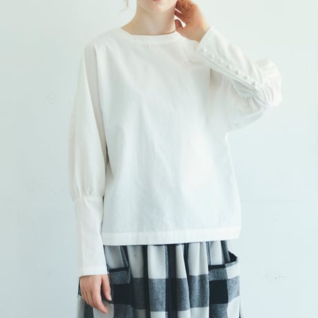 MAGALI マガリ　オールドコットンプルオーバー　#オフホワイト、グレー、ブラック