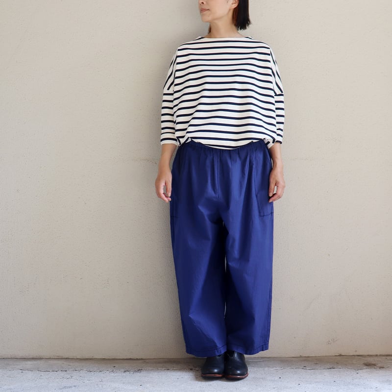 再入荷** homspun ホームスパン バルキーシーチング薄手ギャザーパンツ