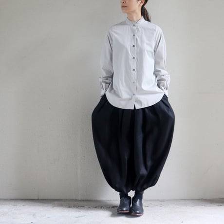 **再入荷** amne アンヌ　BROAD frilled blouse ブロードフリルブラウス【送料無料】