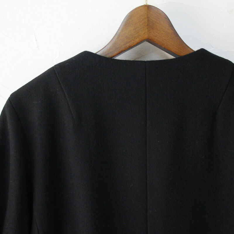 美品atelier naruse/アトリエナルセ　ウールコクーンジャケット wool cocoon jacket / black - atelier naruse｜Online store