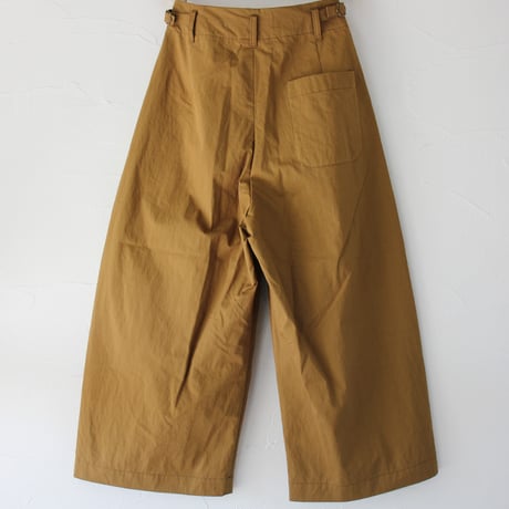 ASEEDONCLOUD アシードンクラウド　Sail cloth Jyunreika trouser #camel 【送料無料】
