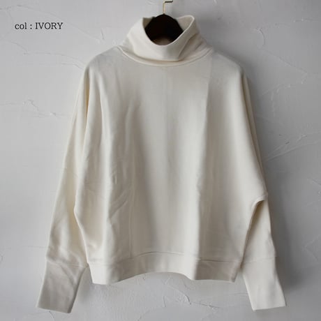 **またまたまた再入荷** LinenYa リネンヤ　コットン裏毛ハイネックプルオーバー