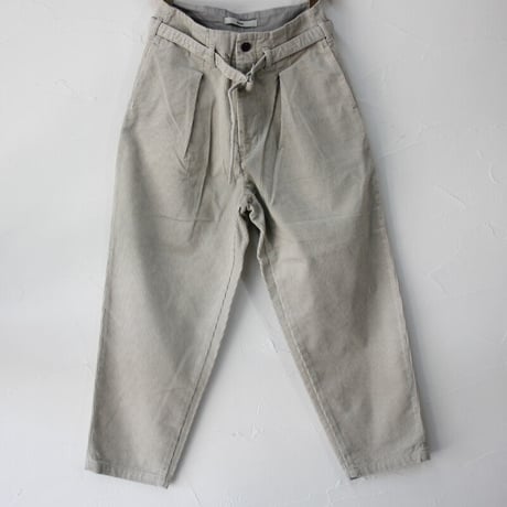 amne アンヌ　CORDUROY belterd bonito #Ivory 【送料無料】