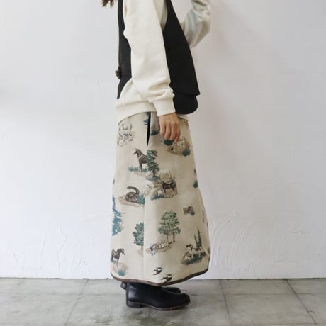 ASEEDONCLOUD アシードンクラウド 　Constellation cloth x New functional cloth Zephyros wrap skirt