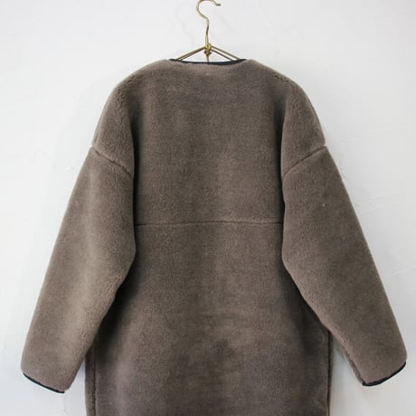 maomade マオメイド　ベアーボアロング丈コート　#グレージュ、モカ
