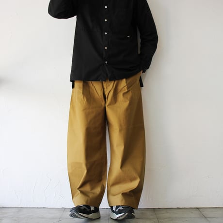 **再々入荷** ASEEDONCLOUD アシードンクラウド　HandWerker　ハンドベイカーワイドトラウザー　#キャメル