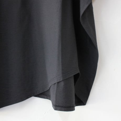 **再入荷** TRAVAIL MANUEL　トラバイユマニュアル クール天竺ラウンドT　＃モカ、チャコール、ブラック