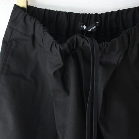 TRAVAIL MANUEL トラバイユマニュアル ブリティッシュツイルズートパンツ　#ブラック