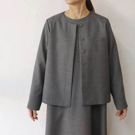 **2026年度分到着** atelier naruse アトリエナルセ　formal set-up no collar jacket　フォーマルセットアップノーカラージャケット