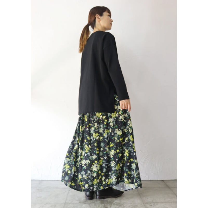 TRAVAIL MANUEL トラバイユマニュアル ビスコースプリントロング  