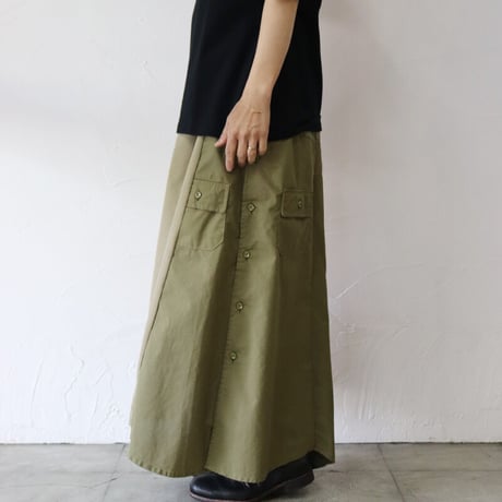 ARTE POVERA　アルテポーヴェラ　RE-EUチノパンツタックロングスカート