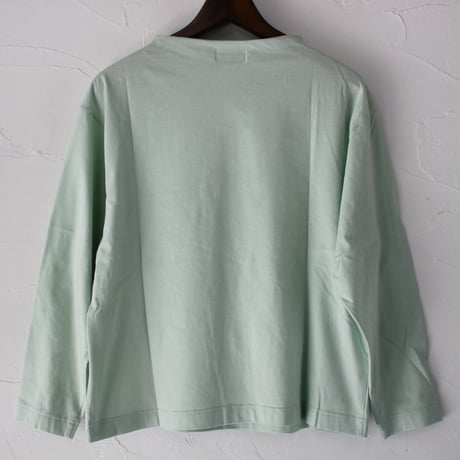 atelier naruse アトリエナルセ　コットンハイネックカットソー（長袖）#オフホワイト、ミントグリーン、チャコール