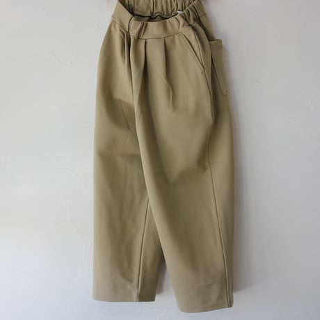 ARTE POVERA アルテポーヴェラ　ポンチ裏起毛2タックワイドパンツ　#ベージュ